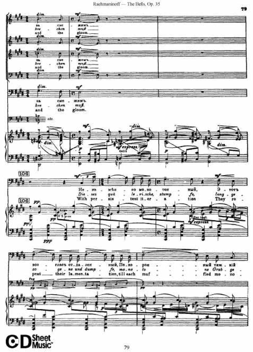 Rachmaninov_op.35_The Bells_vocal钢琴谱