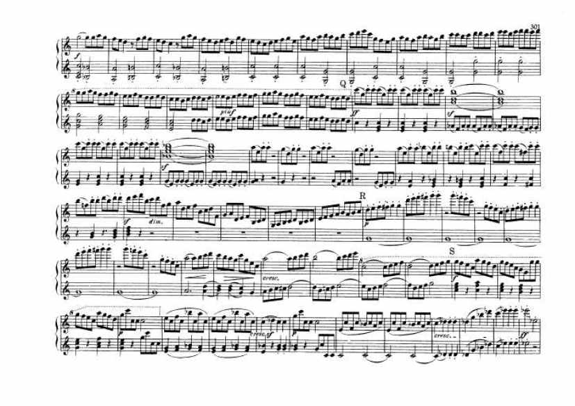 C大调第九弦乐四重奏 String Quartet No.9 in C Major Op.59钢琴谱