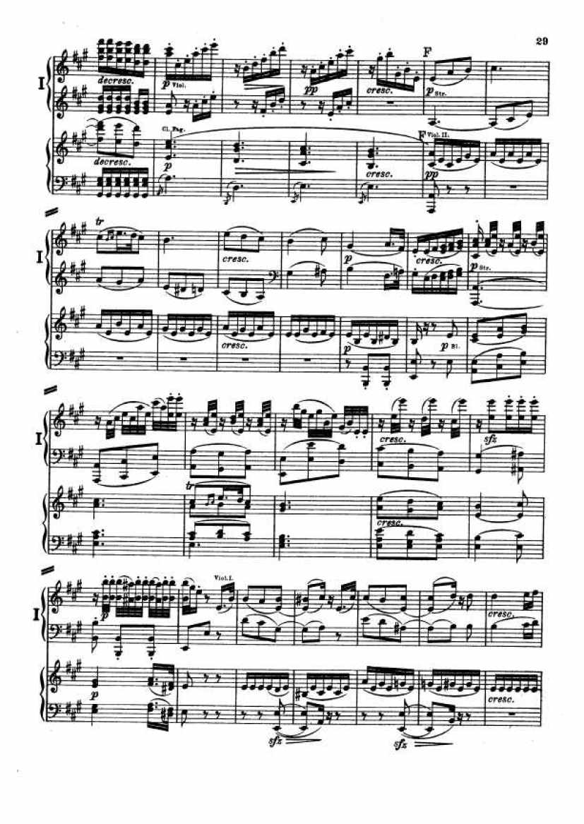 D大调第二交响曲 Symphony No.2 in D Major Op.36钢琴谱