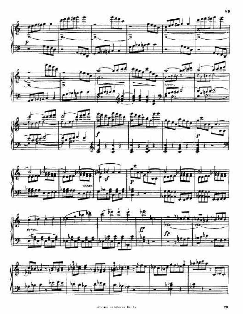 C大调第九弦乐四重奏 String Quartet No.9 in C Major Op.59钢琴谱