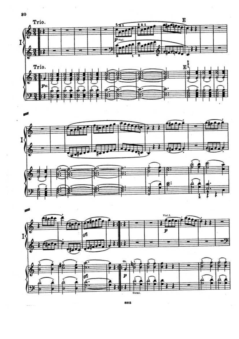 C大调第一交响曲 Symphony No.1 in C Major Op.21钢琴谱