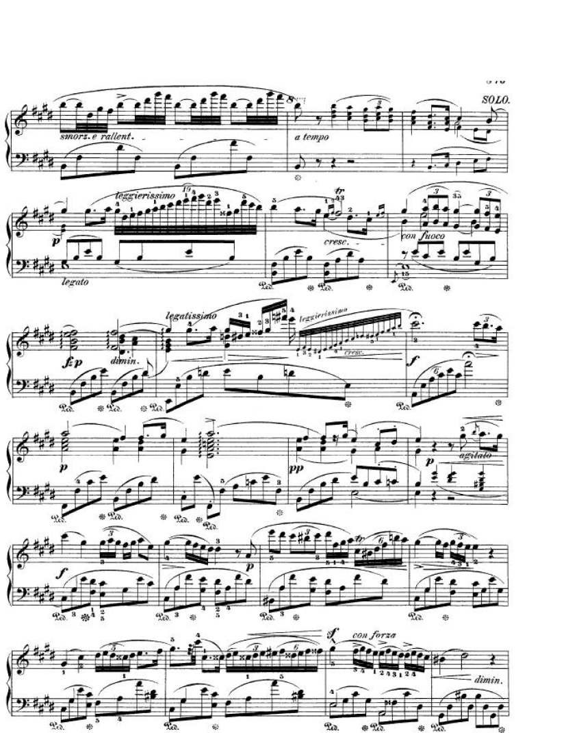 e小调第一钢琴协奏曲 Op.11 Piano Concerto No.1 in e Minor Op.11钢琴谱