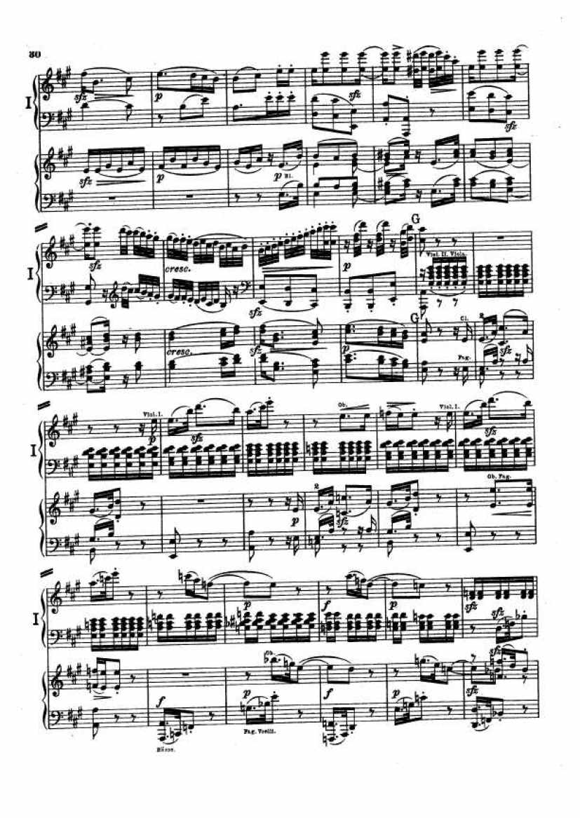 D大调第二交响曲 Symphony No.2 in D Major Op.36钢琴谱