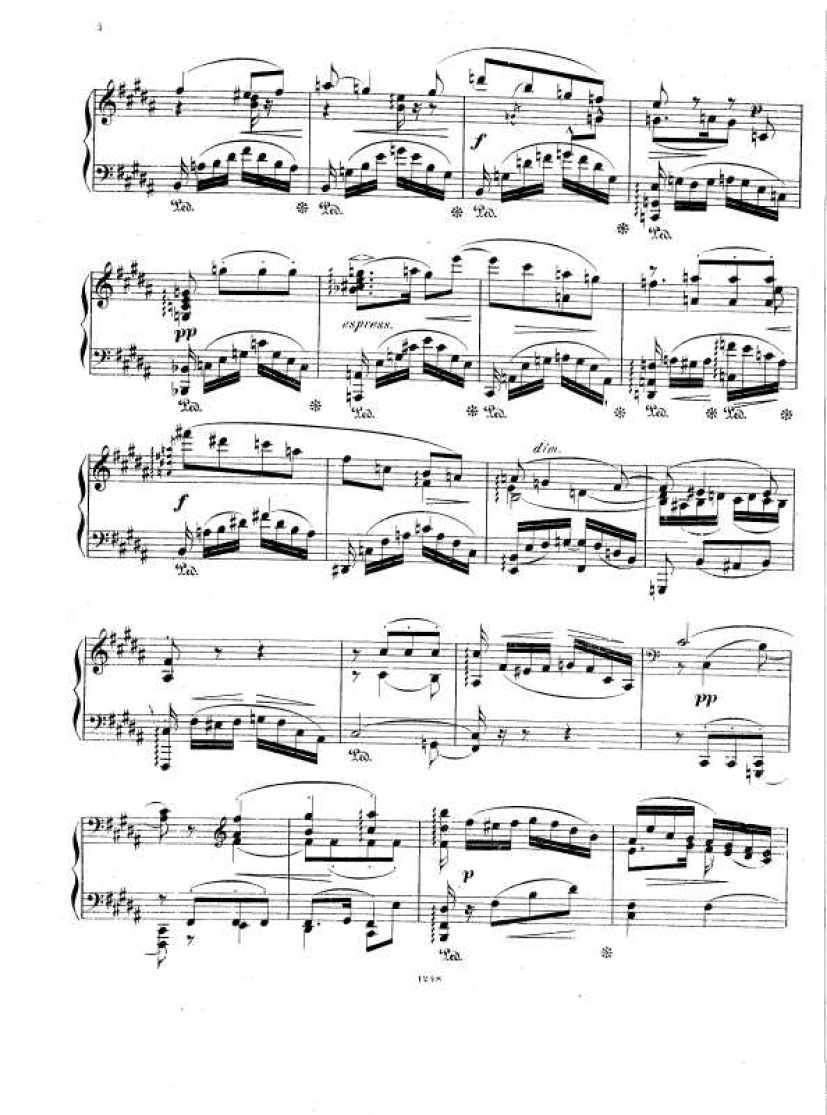 纪念曲 Ein Gedenkblatt Op.15钢琴谱