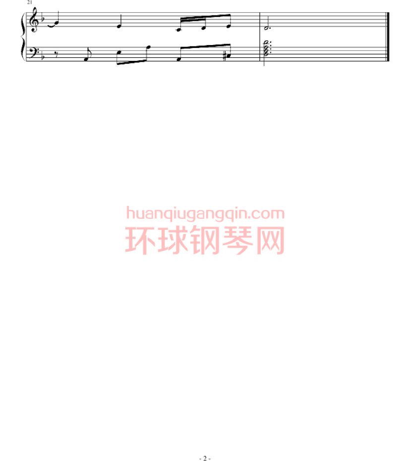 小变奏曲钢琴谱