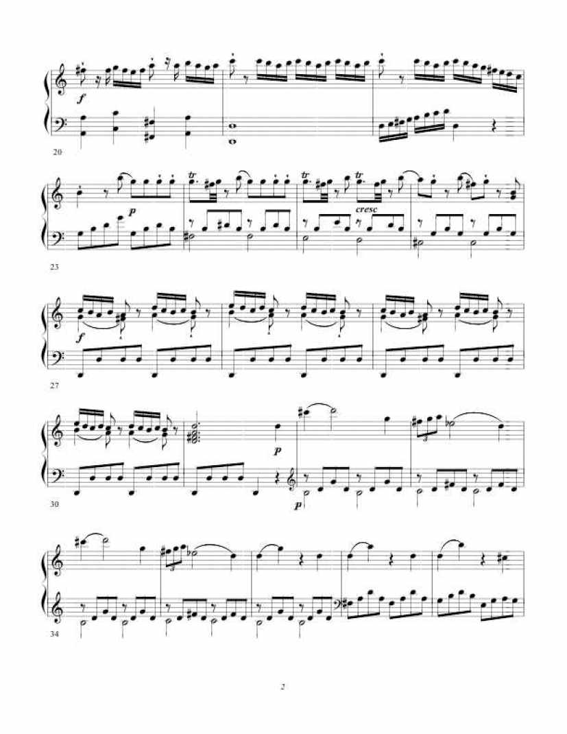 C大调钢琴奏鸣曲 Piano Sonata in C Major Op.7钢琴谱