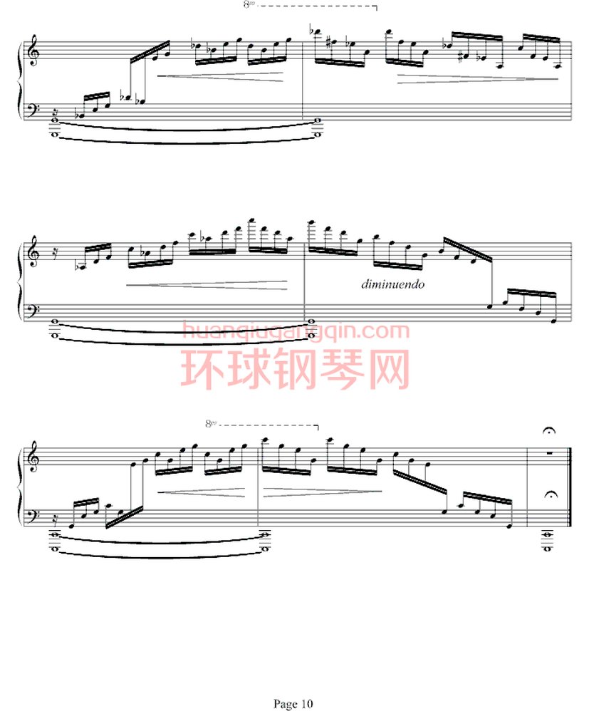 练习曲Op.10 No.1钢琴谱