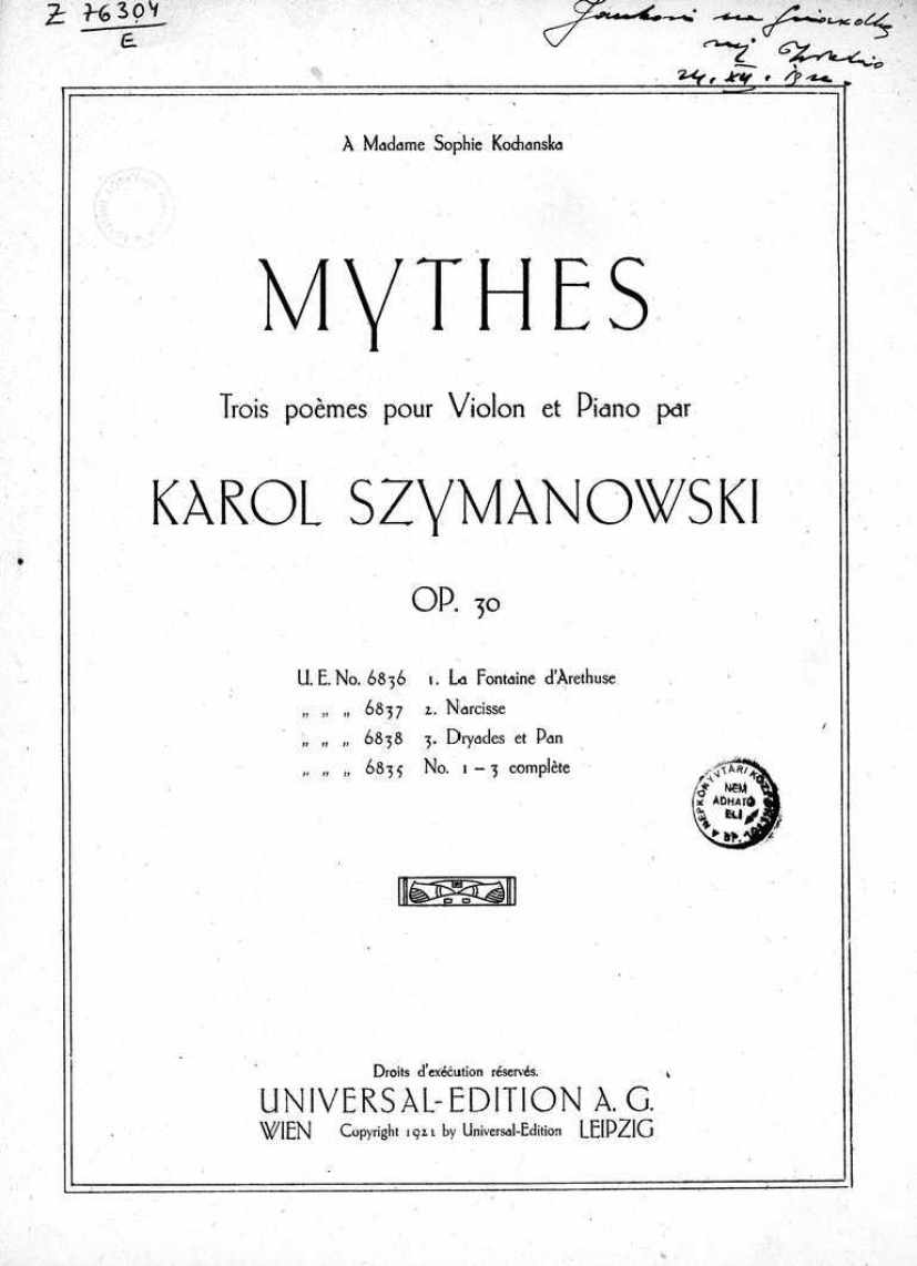 Szymanowski_op.30_Mythes_vln钢琴谱