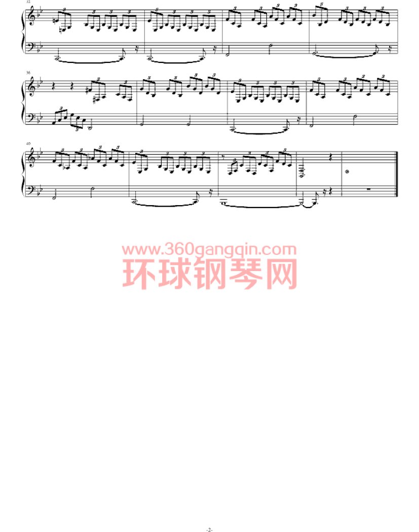 三连音练习曲钢琴谱