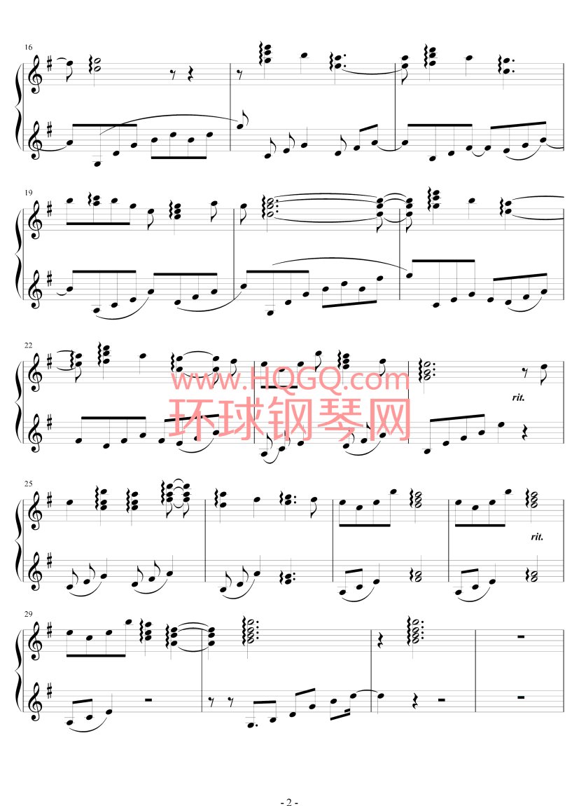 我将化作小鸟—叛逆的鲁鲁修之洛洛主题曲钢琴谱钢琴谱