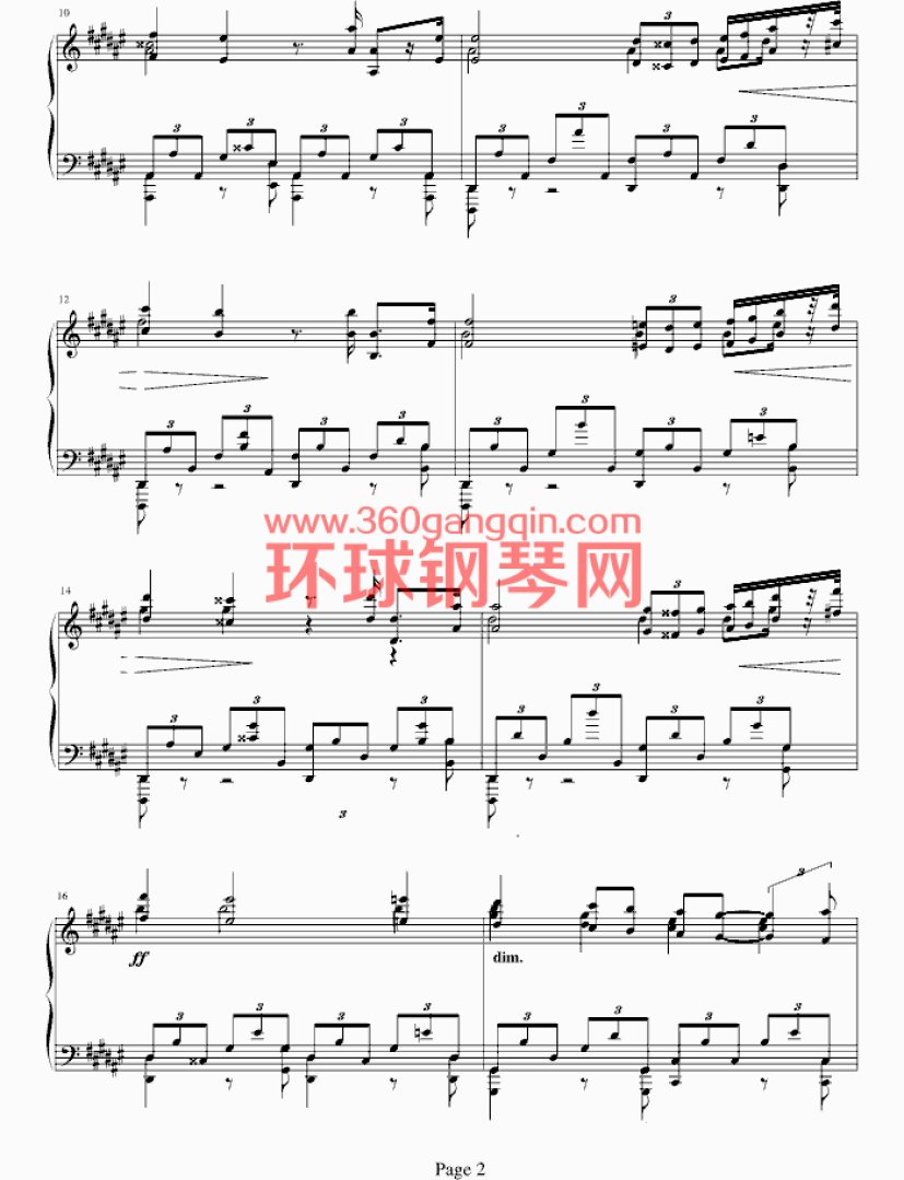 斯克里宾练习曲钢琴谱