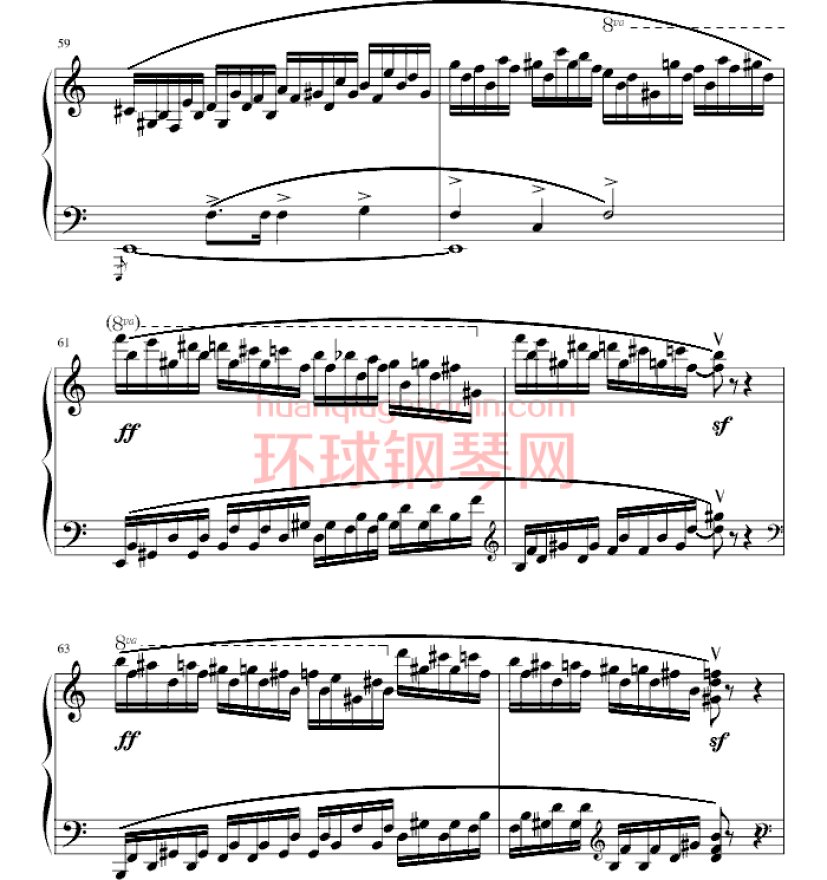 练习曲Op.25 No.11钢琴谱