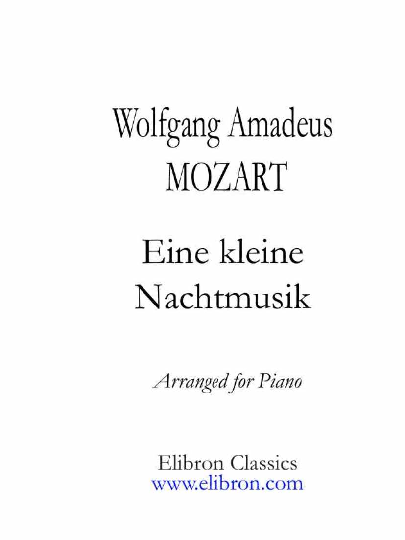 Mozart, Wolfgang Amadeus钢琴谱