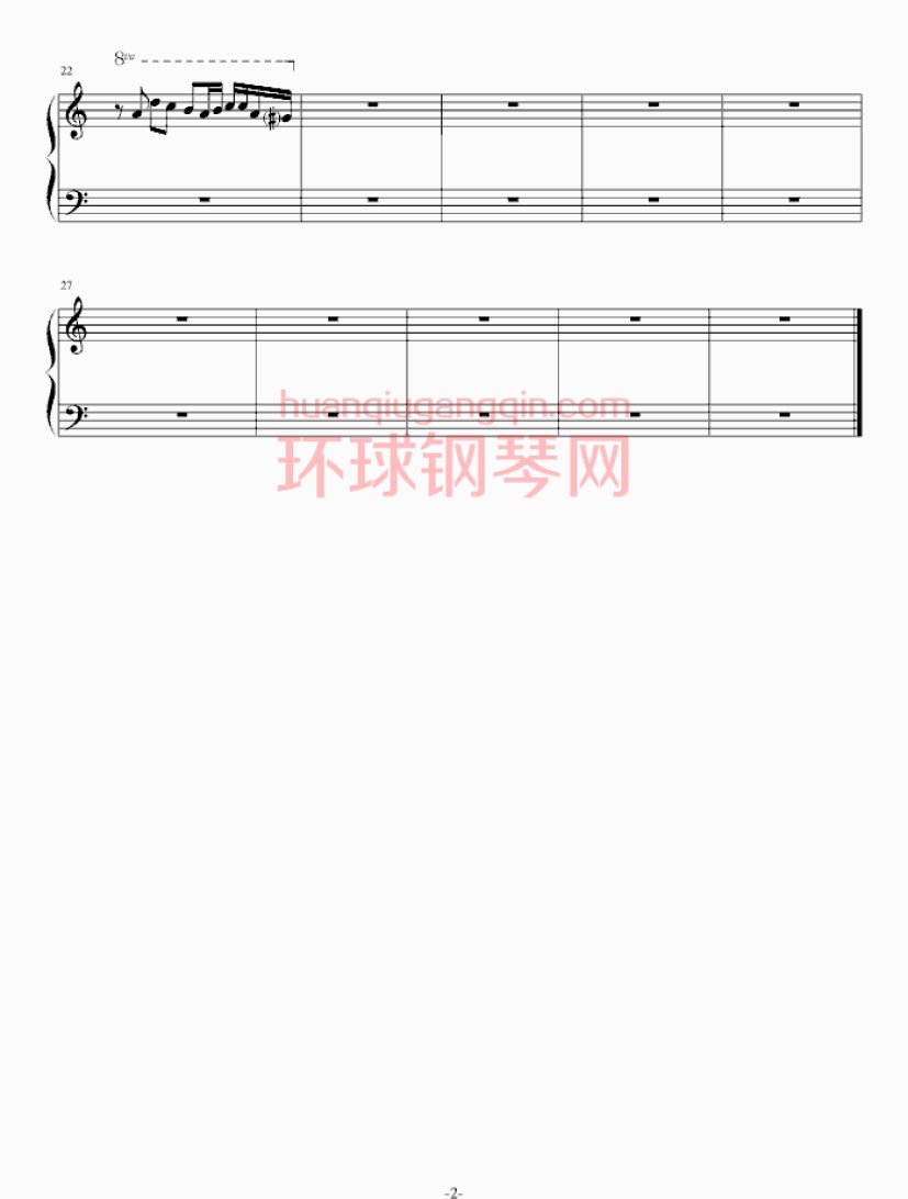 平均律《d小调前奏曲（BWV 851）》钢琴谱