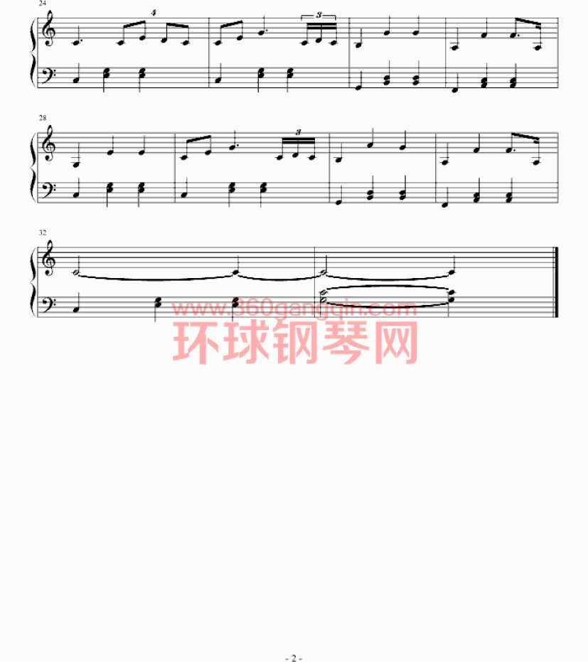 欢乐圆舞曲钢琴谱