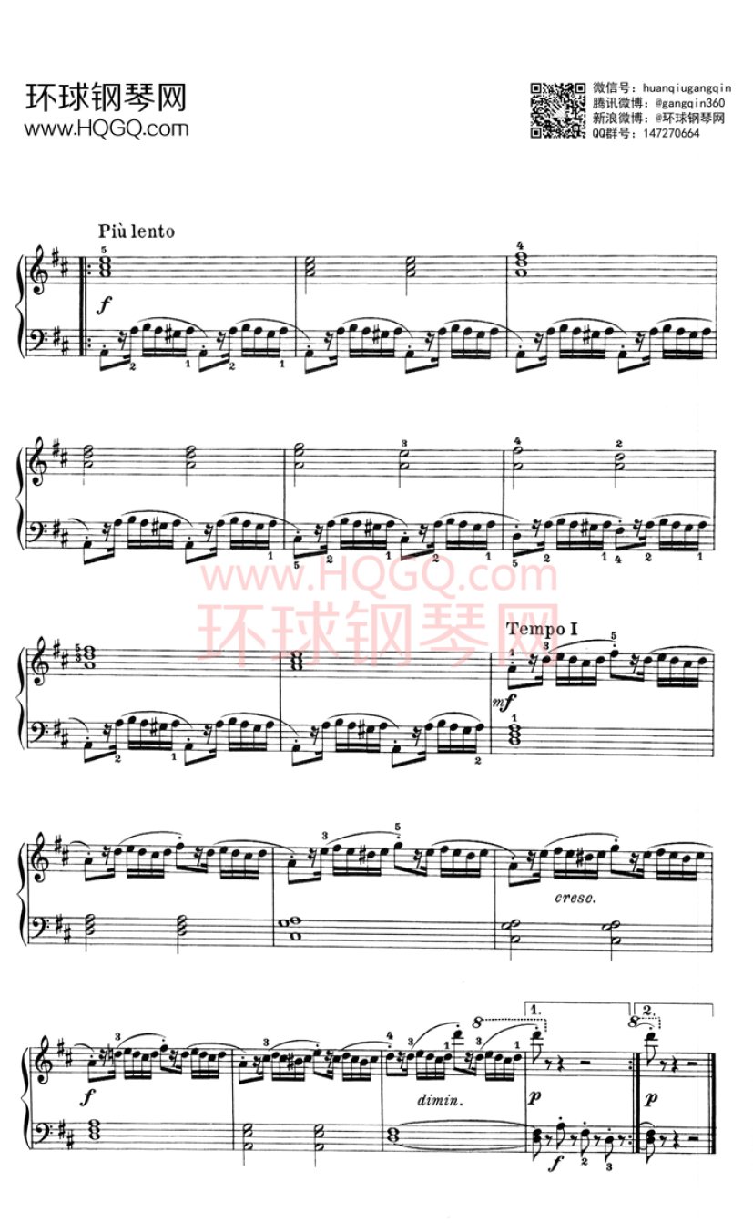 《莱蒙作品37号钢琴练习曲集》钢琴谱