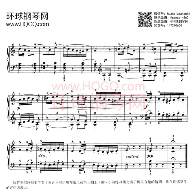 《莱蒙作品37号钢琴练习曲集》钢琴谱