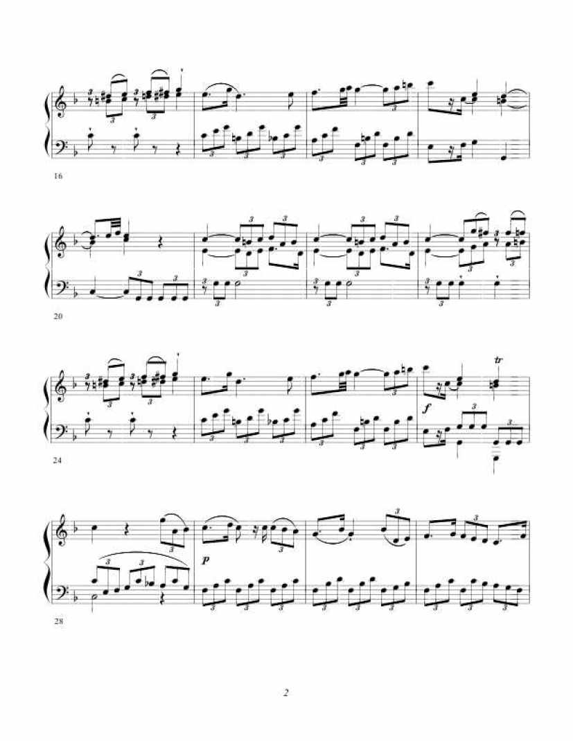 Clementi_op.1a_No.1_Sonate_F钢琴谱