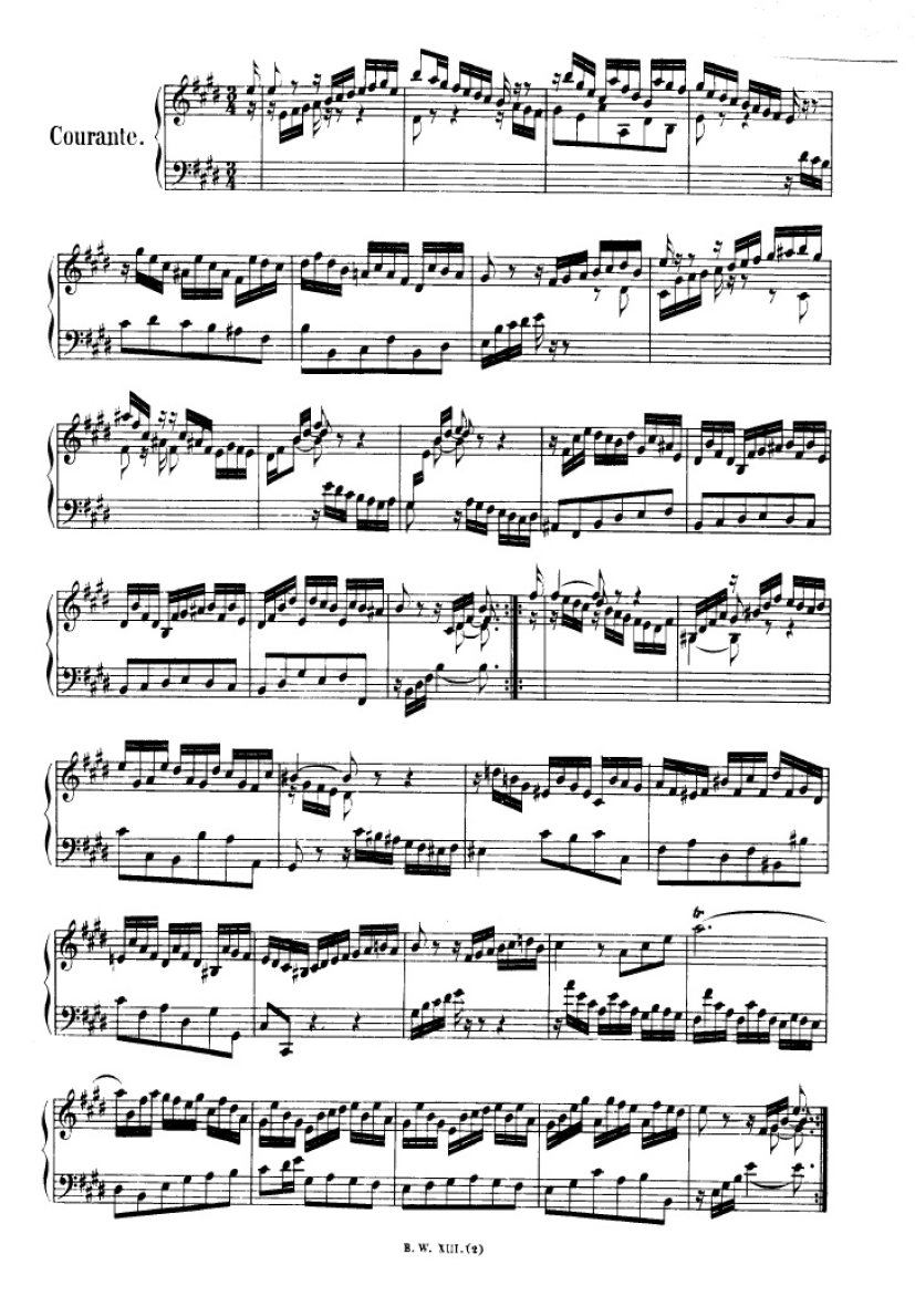 法国组曲 French Suites BWV 812钢琴谱