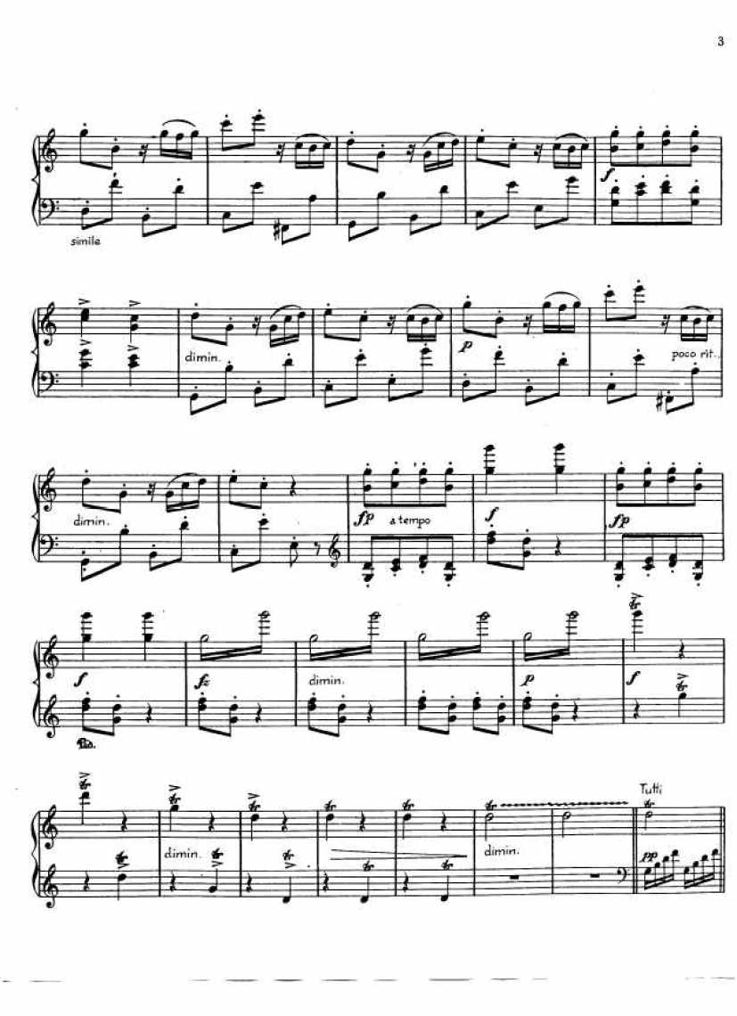 Cadenzas to Beethoven s Piano Concerto No[1].1 Op.15 华彩段（原版、戈多夫斯基、肯普夫版）钢琴谱