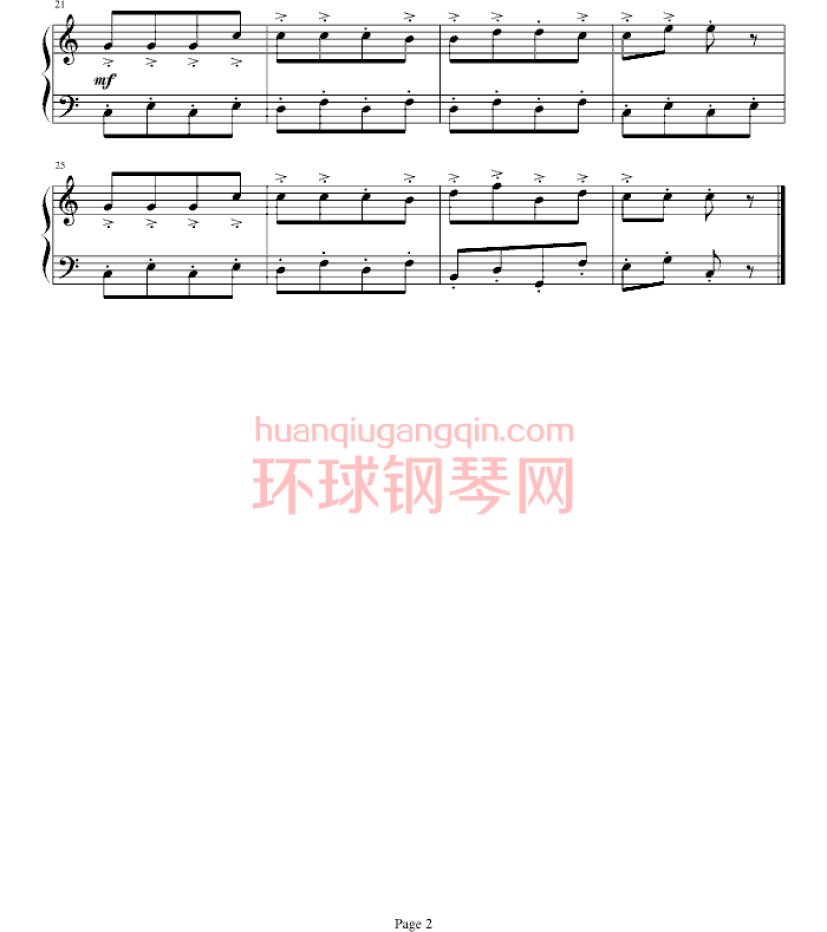 雪花练习曲钢琴谱