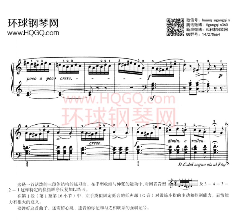 《莱蒙作品37号钢琴练习曲集》钢琴谱