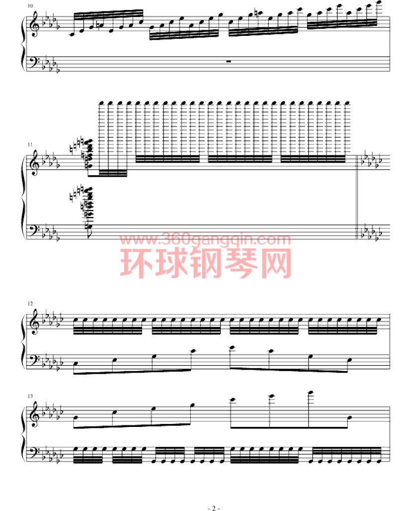 秋夜遐想钢琴谱