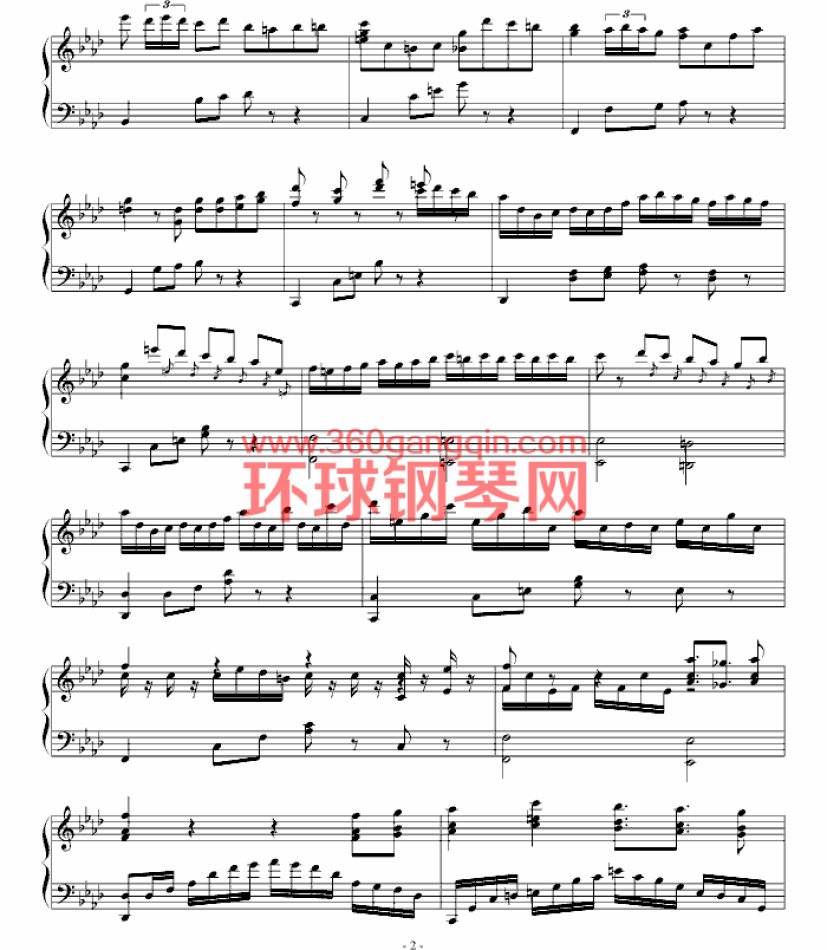 协奏曲第1番【悲鸣】钢琴谱