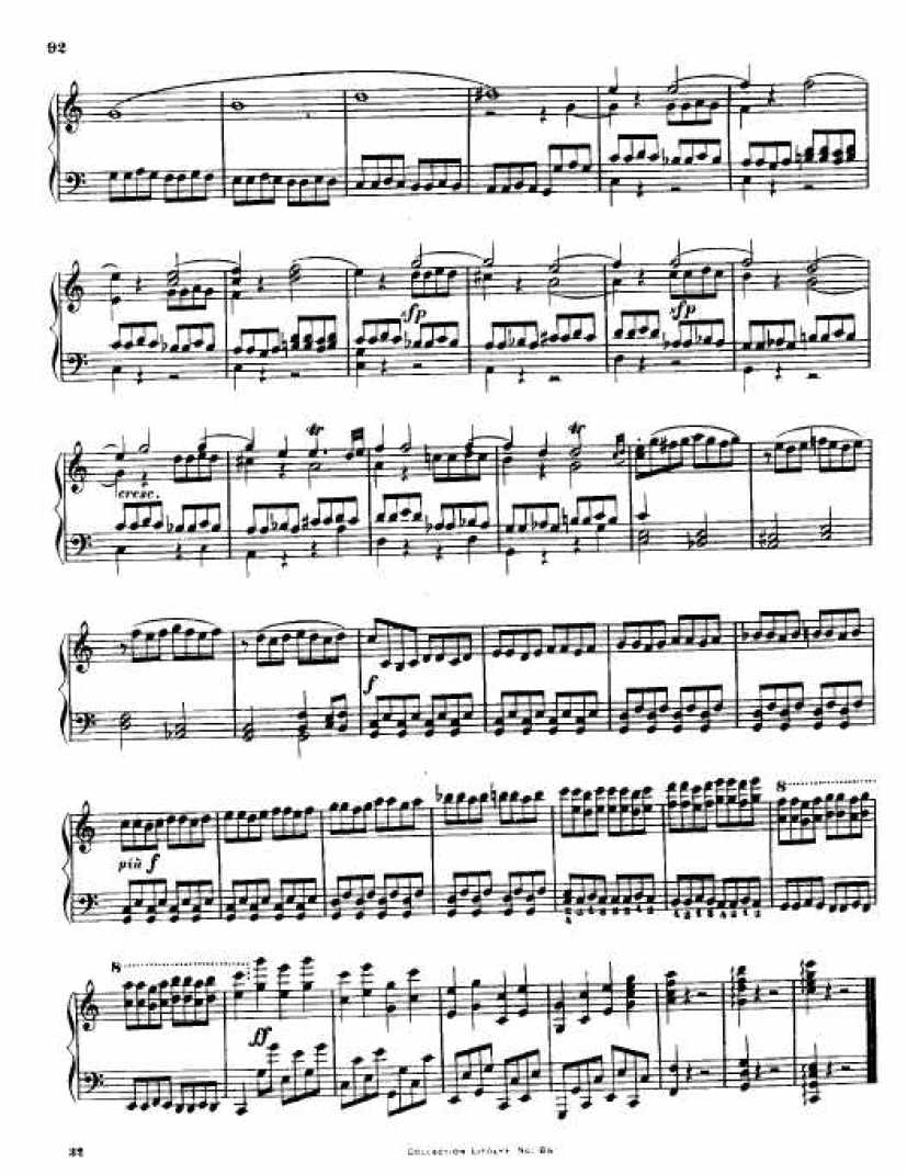 C大调第九弦乐四重奏 String Quartet No.9 in C Major Op.59钢琴谱