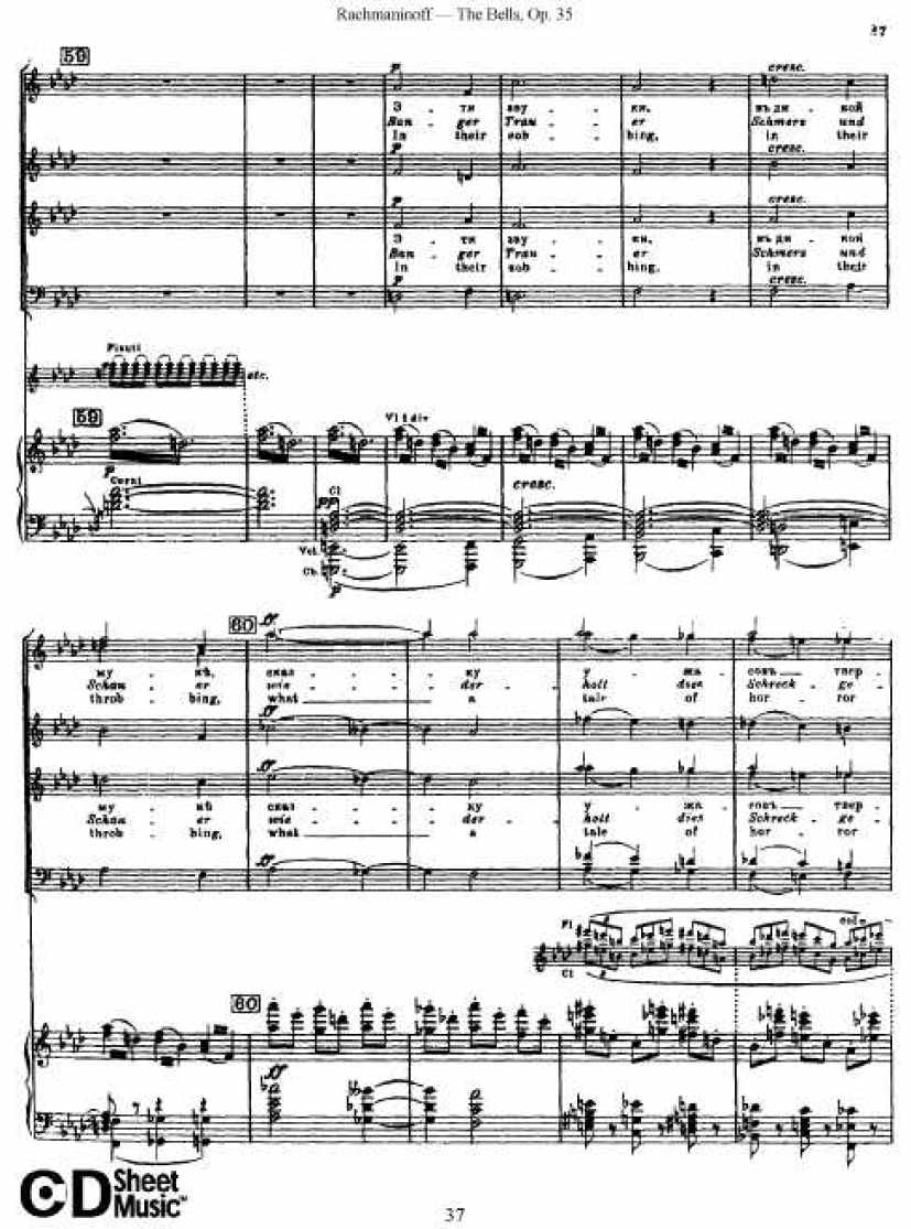 Rachmaninov_op.35_The Bells_vocal钢琴谱