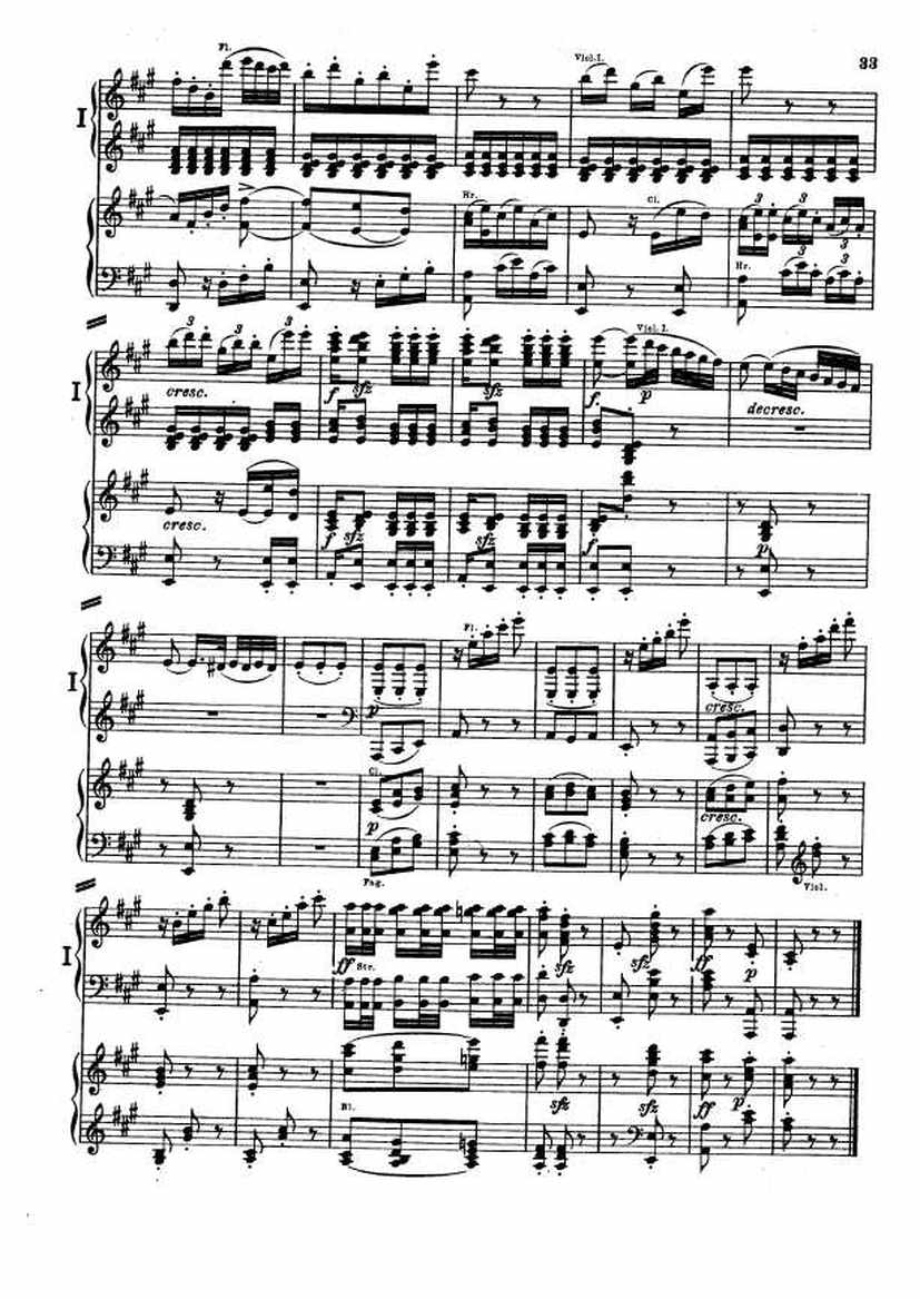 D大调第二交响曲 Symphony No.2 in D Major Op.36钢琴谱