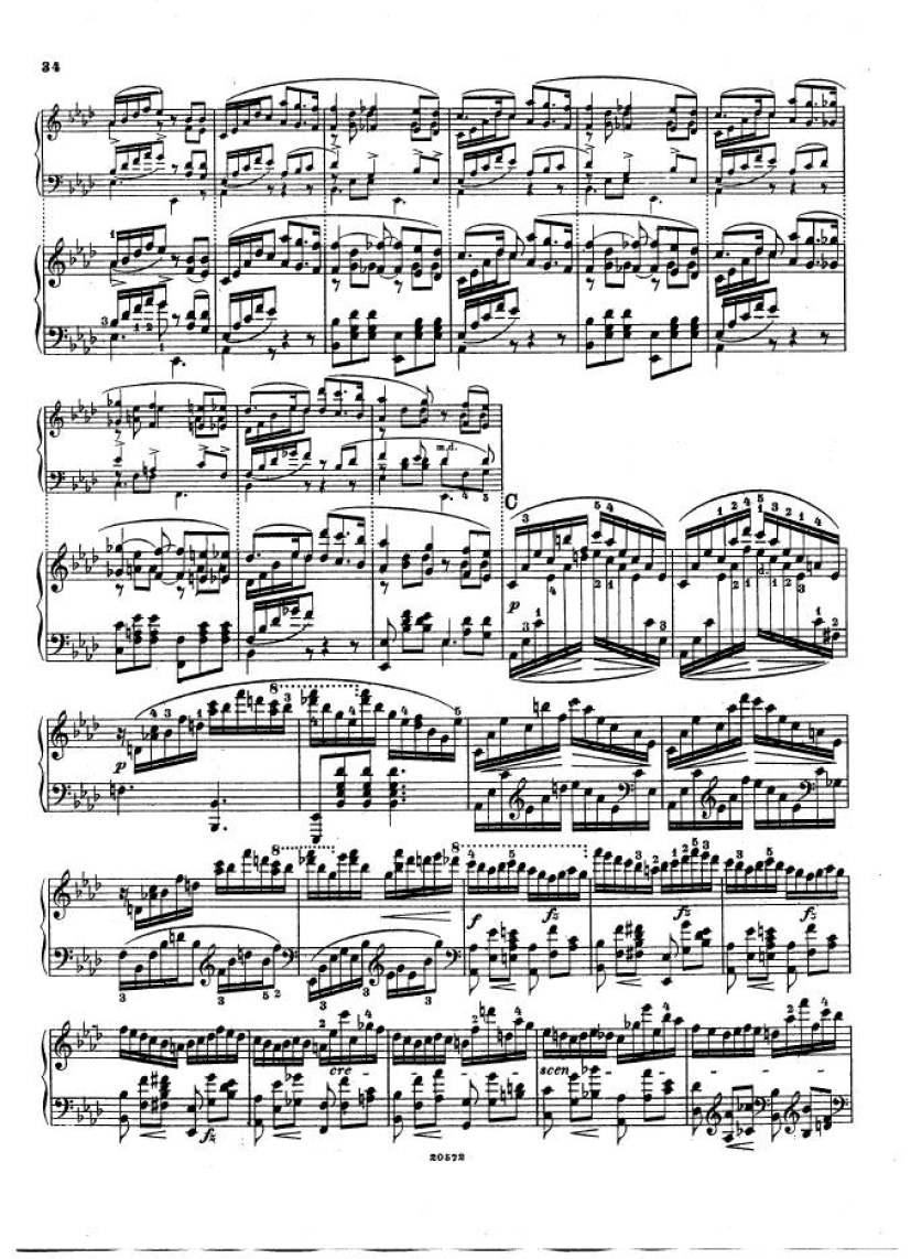 f小调钢琴协奏曲 Piano Concerto in f Minor Op.16钢琴谱