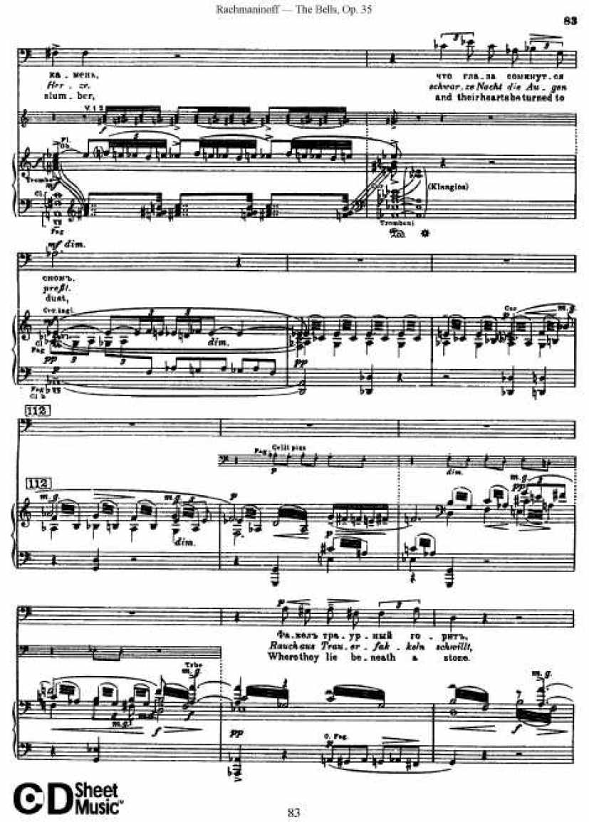 Rachmaninov_op.35_The Bells_vocal钢琴谱