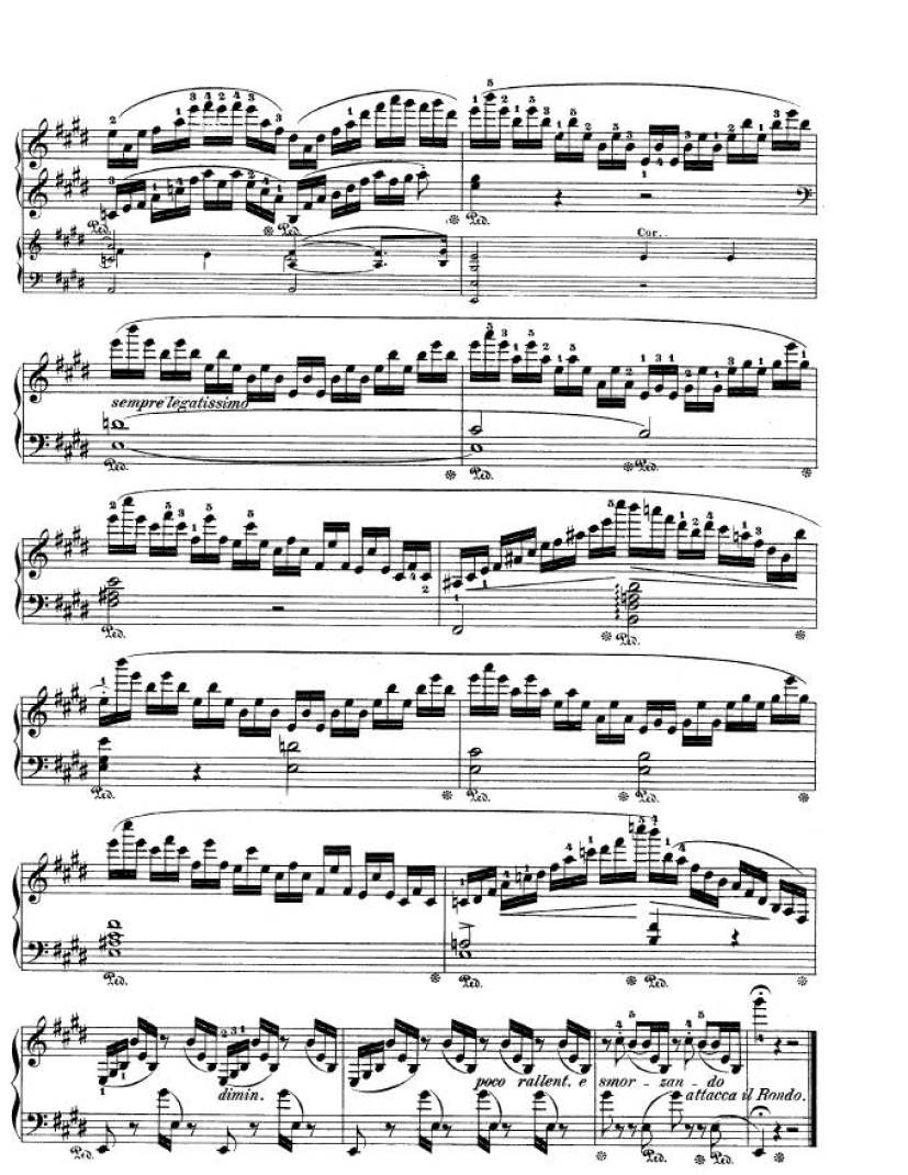 e小调第一钢琴协奏曲 Op.11 Piano Concerto No.1 in e Minor Op.11钢琴谱