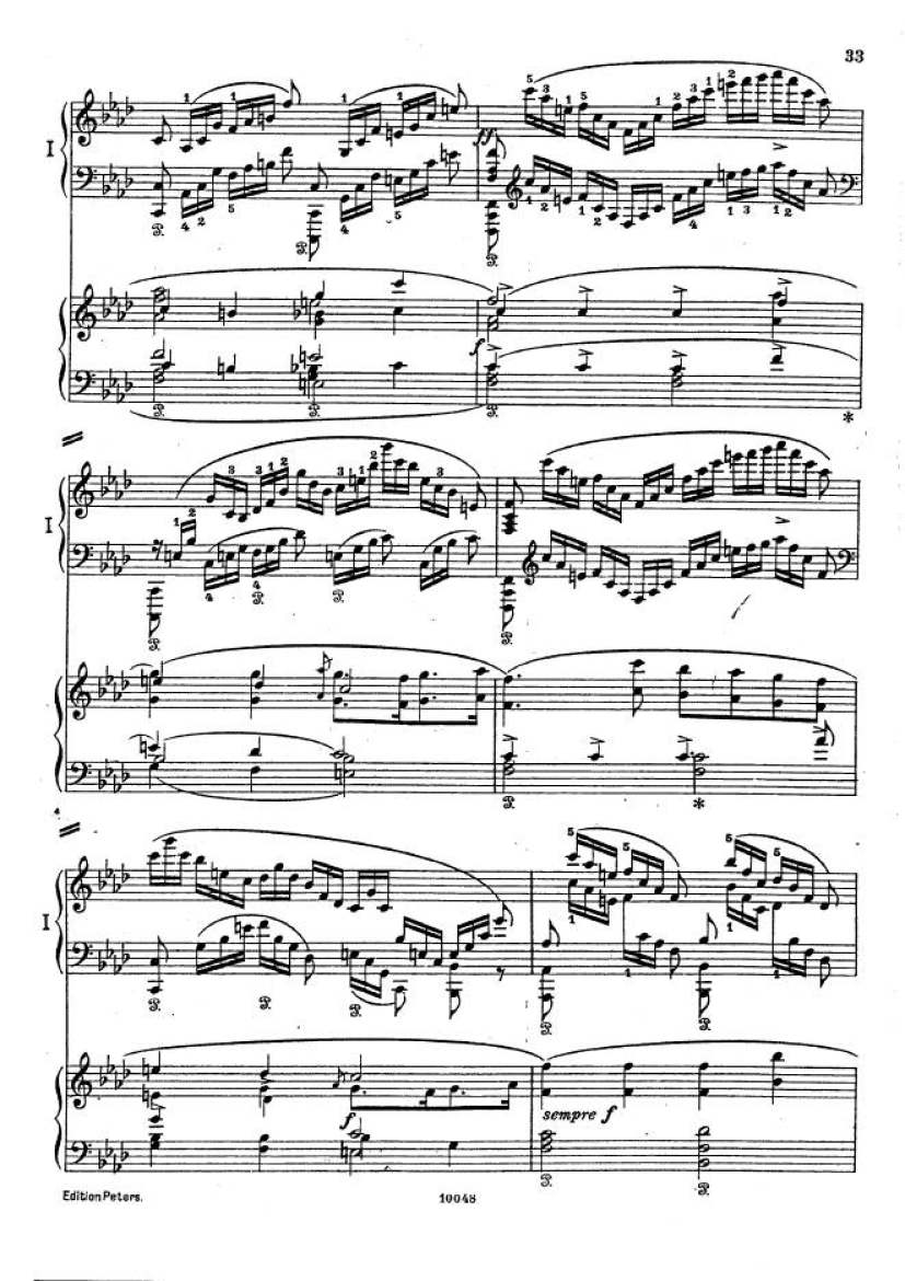 f小调钢琴协奏曲 Piano Concerto in f Minor Op.16钢琴谱