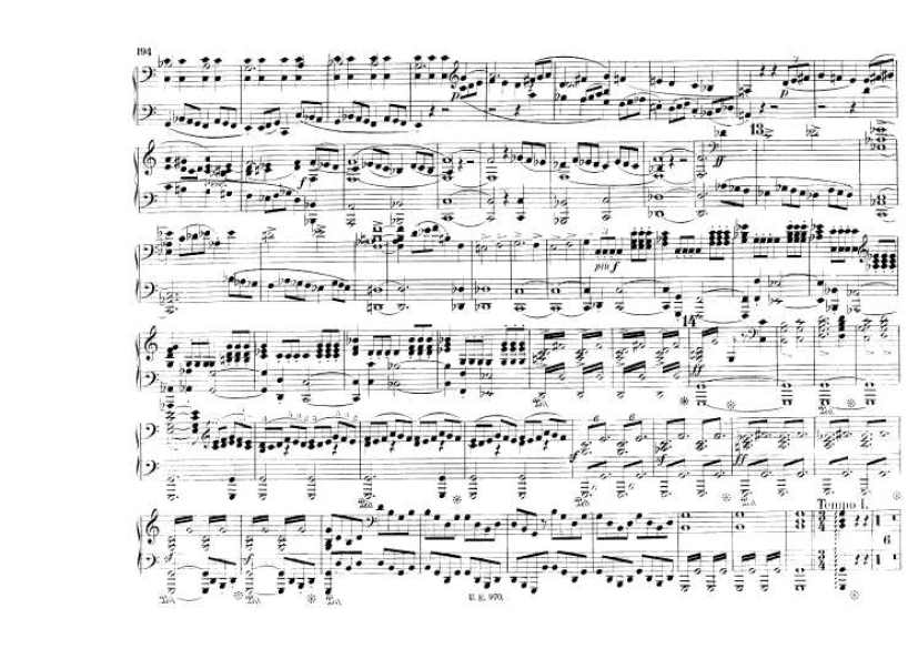 c小调第五交响曲“命运” Scharwenka Symphony No.5 in c Minor Op.67钢琴谱