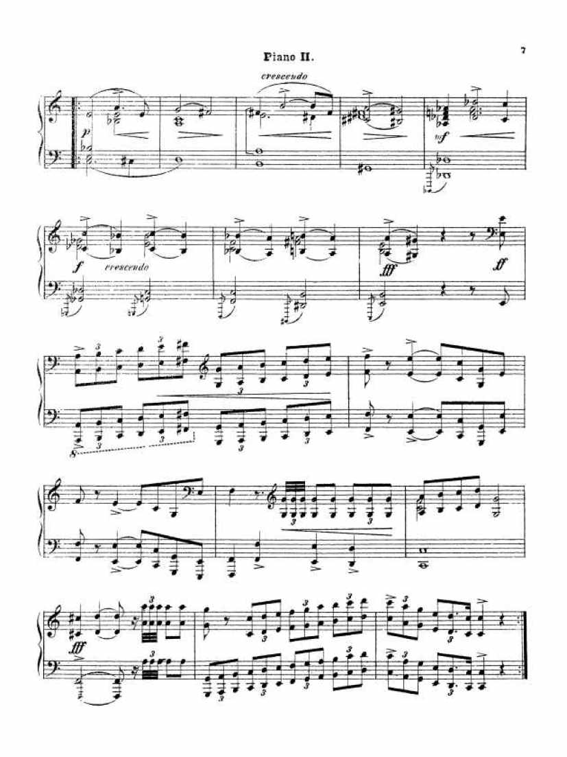 C大调第三组曲“变奏曲”Suite No.3 in C Major Op.33钢琴谱