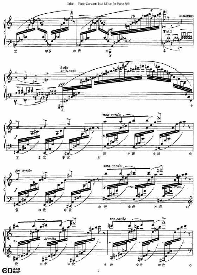 Grieg_Piano_Concerto_solo钢琴谱