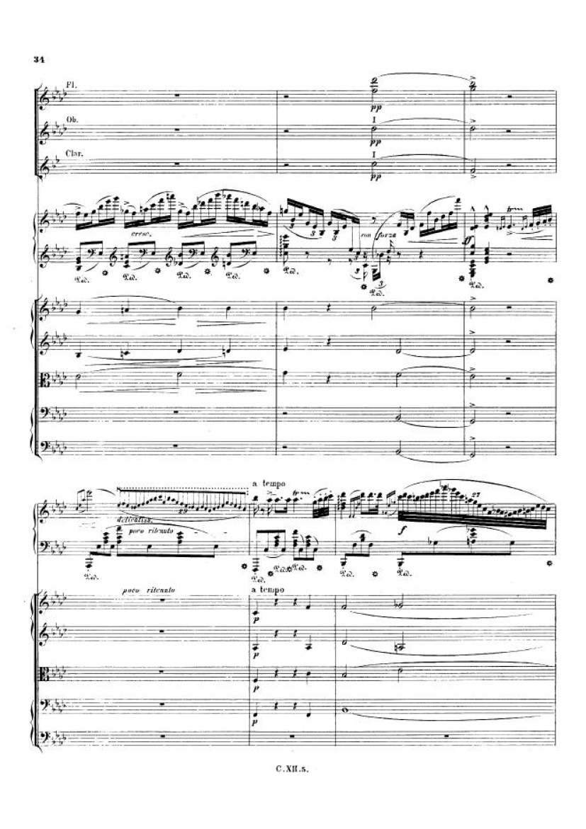 f小调第二钢琴协奏曲 Op.21 Piano Concerto No.2 in f Minor Op.21钢琴谱