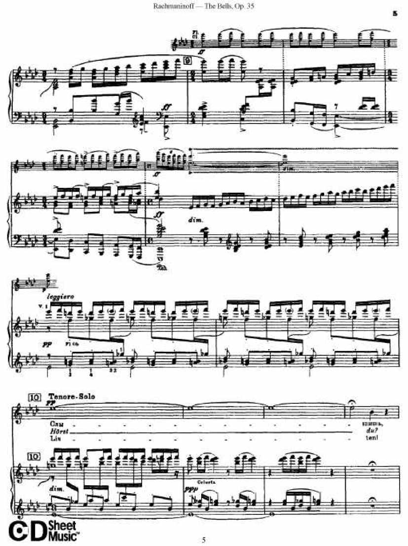 Rachmaninov_op.35_The Bells_vocal钢琴谱