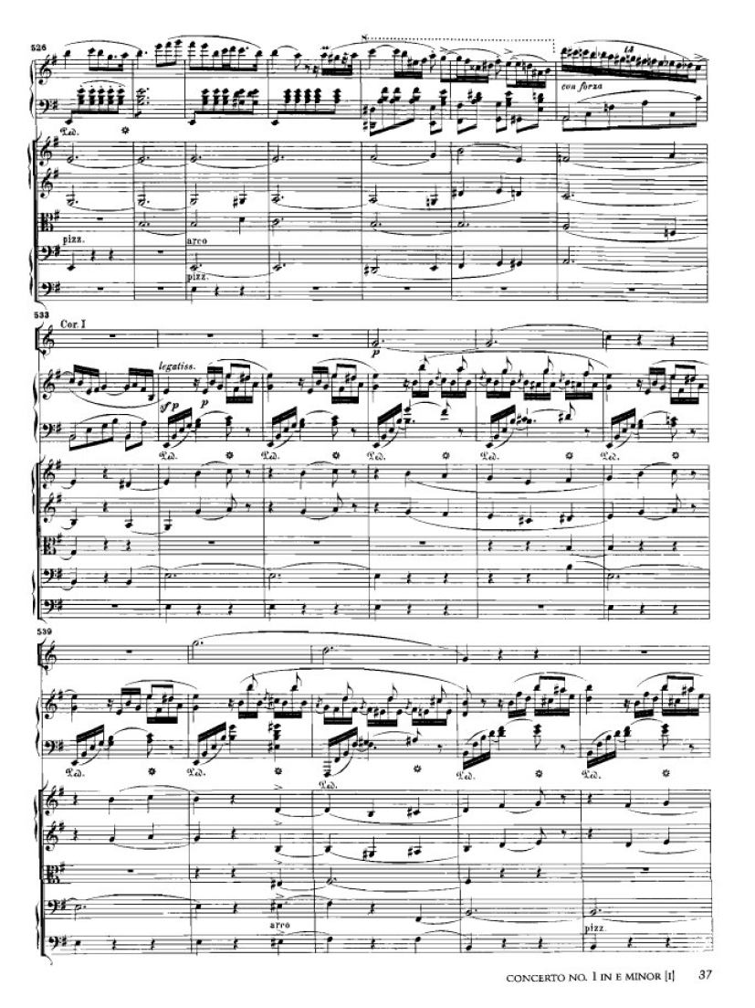 e小调第一钢琴协奏曲 Op.11 Piano Concerto No.1 in e Minor Op.11钢琴谱