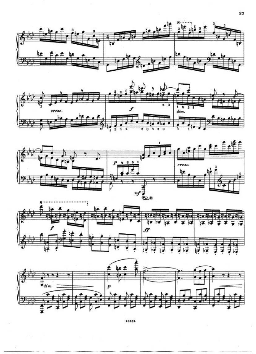 f小调钢琴协奏曲 Piano Concerto in f Minor Op.16钢琴谱