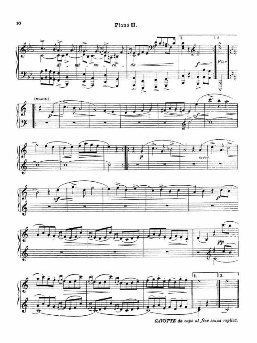 C大调第三组曲“变奏曲”Suite No.3 in C Major Op.33钢琴谱