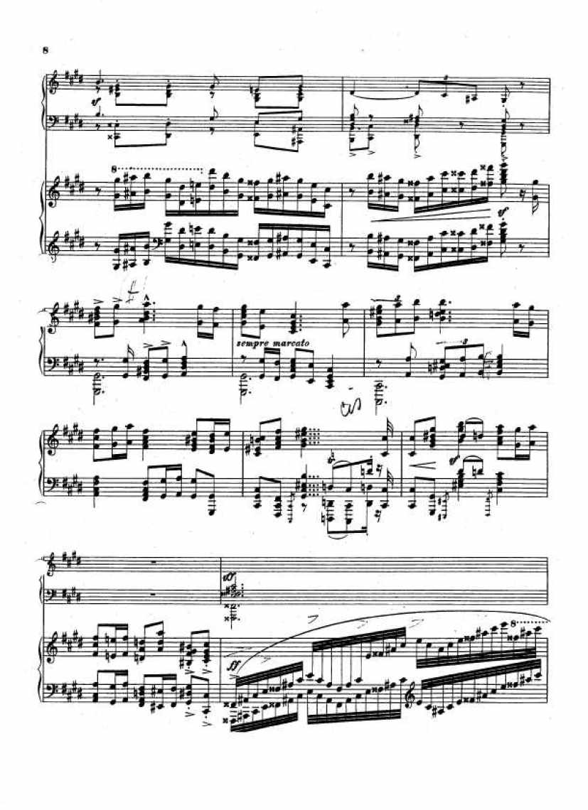 Scharwenka_op.80_Piano_concerto_No.3钢琴谱