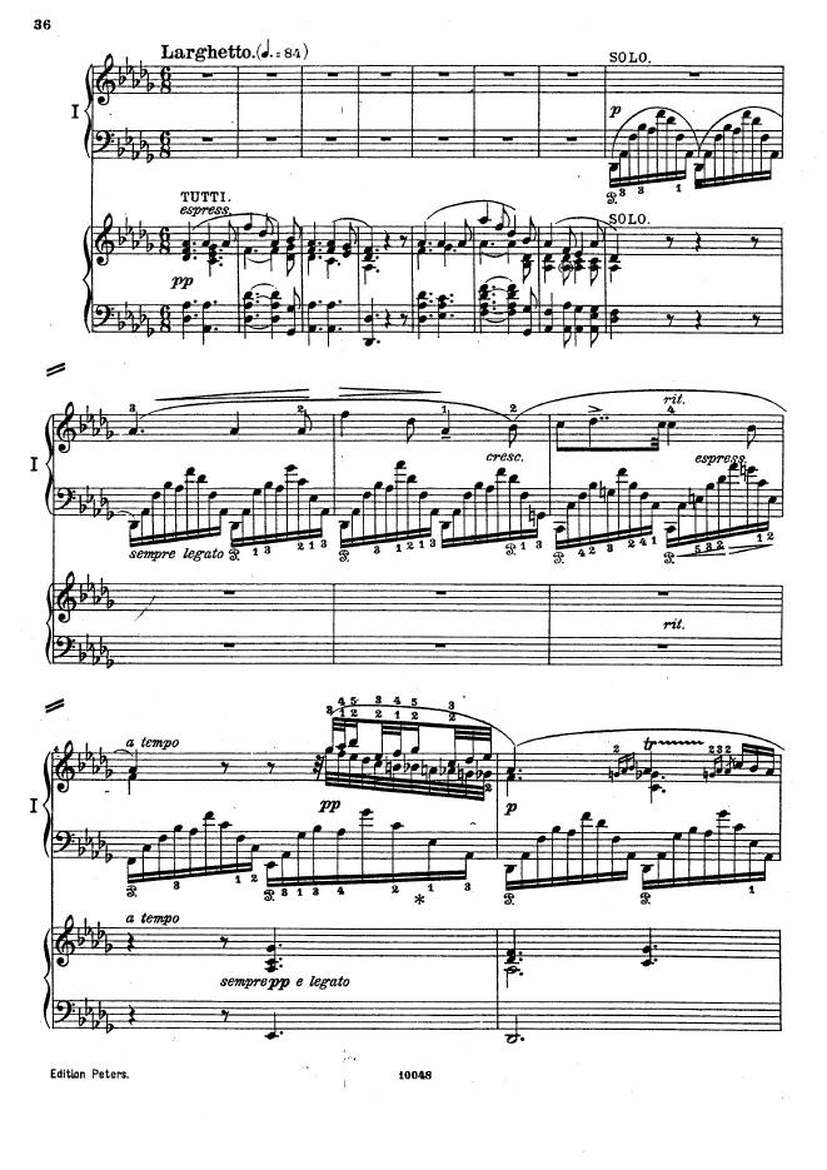 f小调钢琴协奏曲 Piano Concerto in f Minor Op.16钢琴谱