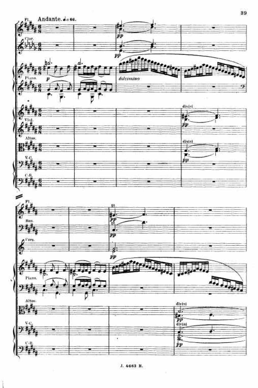 叙事曲 Ballade for Piano and Orchestra Op.19钢琴谱