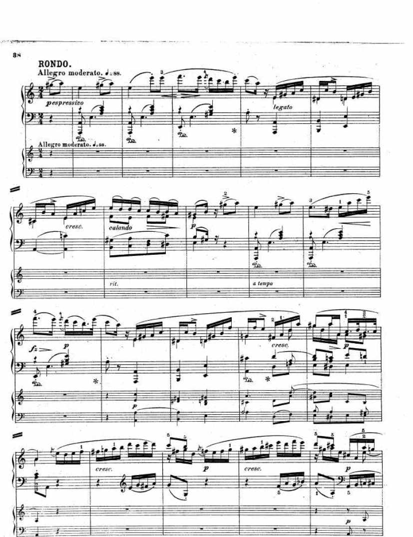 a小调钢琴协奏曲 Piano Concerto in a Minor Op.85钢琴谱