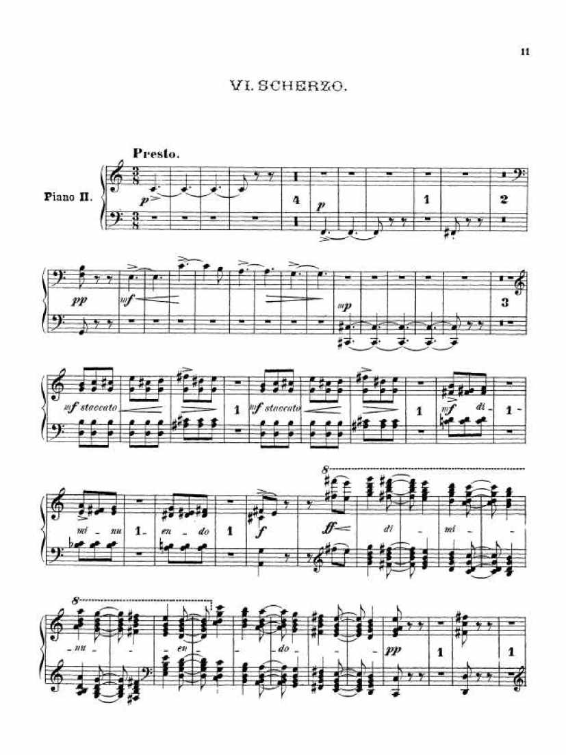 C大调第三组曲“变奏曲”Suite No.3 in C Major Op.33钢琴谱