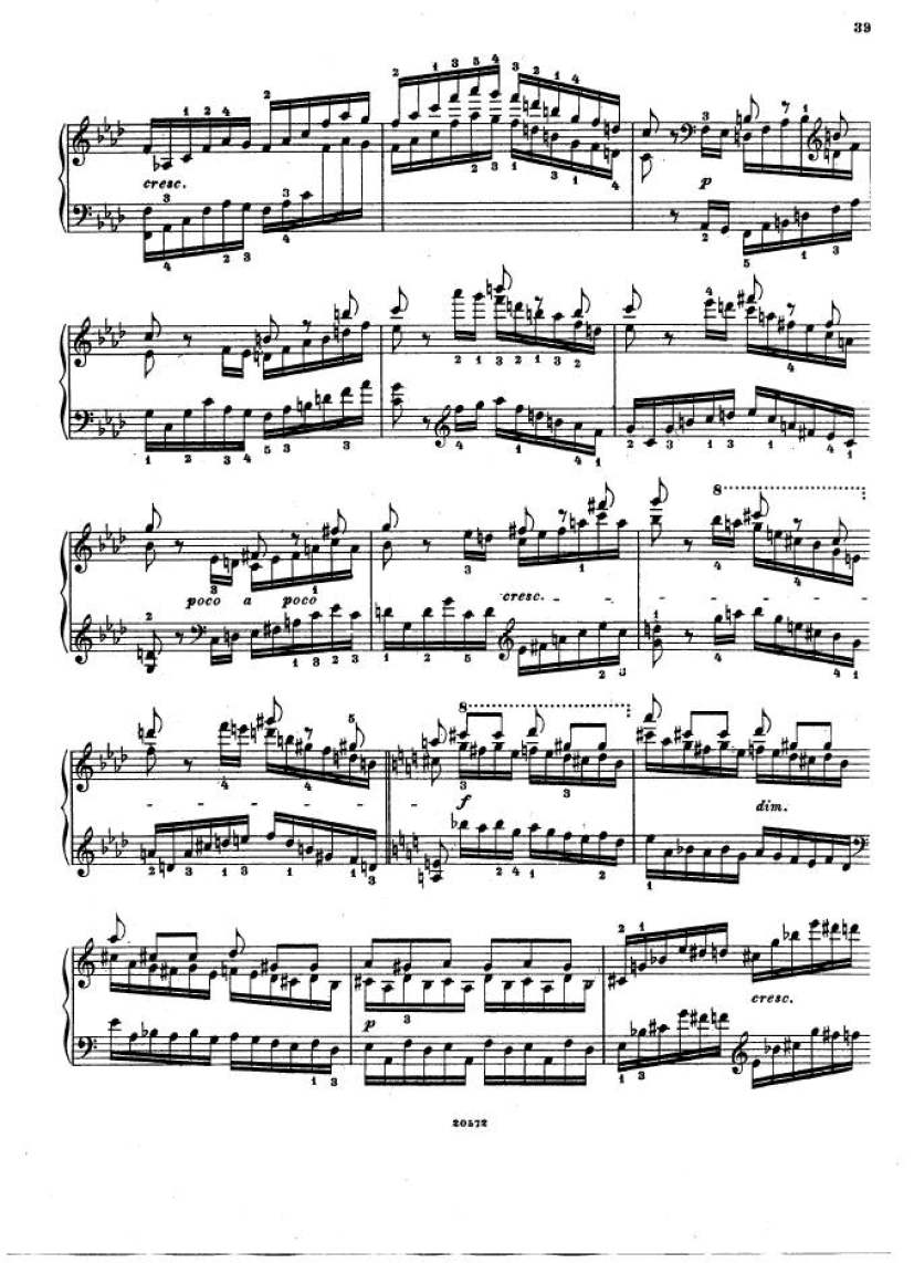 f小调钢琴协奏曲 Piano Concerto in f Minor Op.16钢琴谱