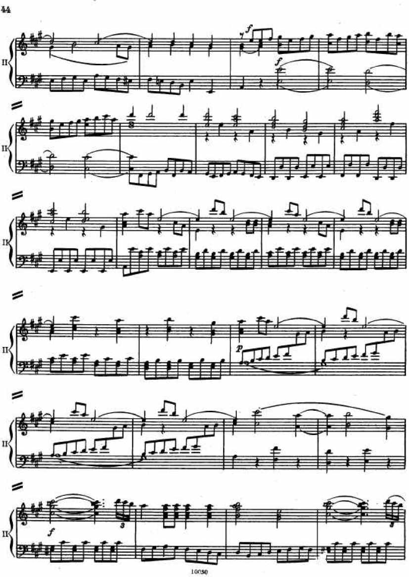 Mozart_Piano Concerto no23_4钢琴谱